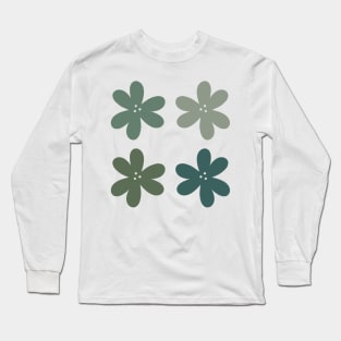 Flower Bundle - sage garden Long Sleeve T-Shirt